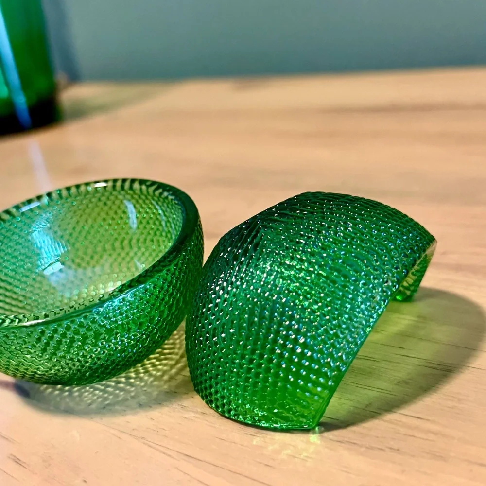 IKEA Green Textured Bowls